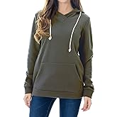 Smallshow Women's Fleece Maternity Nursing Sweatshirt Hoodie Kangaroo Pocket
