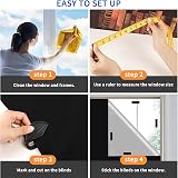 Machine-Ya Portable Window Blackout Blind 400x145cm with 30 Nano Tape view 5