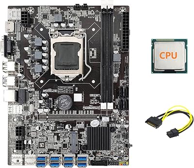 Lodokdre B75 ETH Mining Motherboard 8xPCIE USB Adapter CPU LGA1155 MSATA