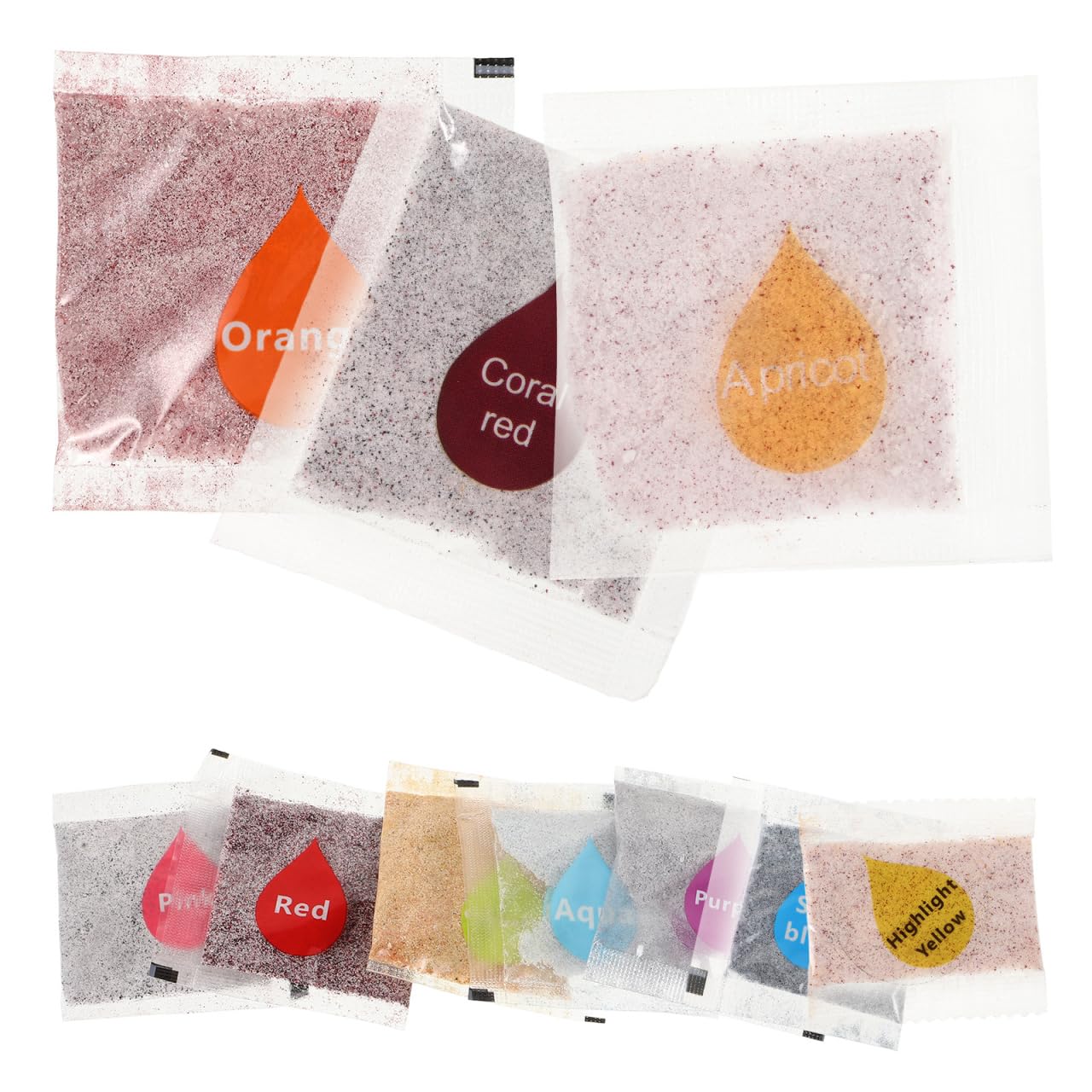 Operitacx 10pcs Tie Dye Powder, 10 Colors Fabric Dyes for Clothing, Tie Powder Refills Party Supplies for ing Children and Adults