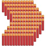 COCOSO 120 Pcs 9.5cm Red Foam Darts Refill for Nerf N-strike Elite Mega Series Blasters Toy Gun