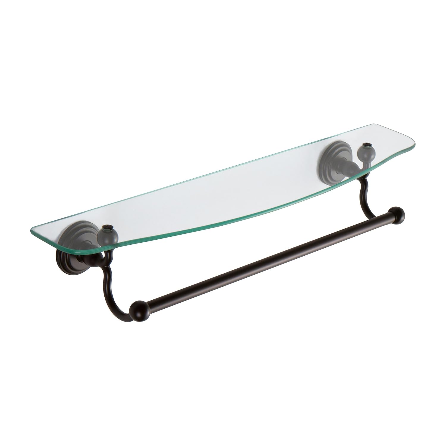 Ginger 1119T24/ORB Chelsea Toiletry Shelf with Towel Bar, 24", Oil