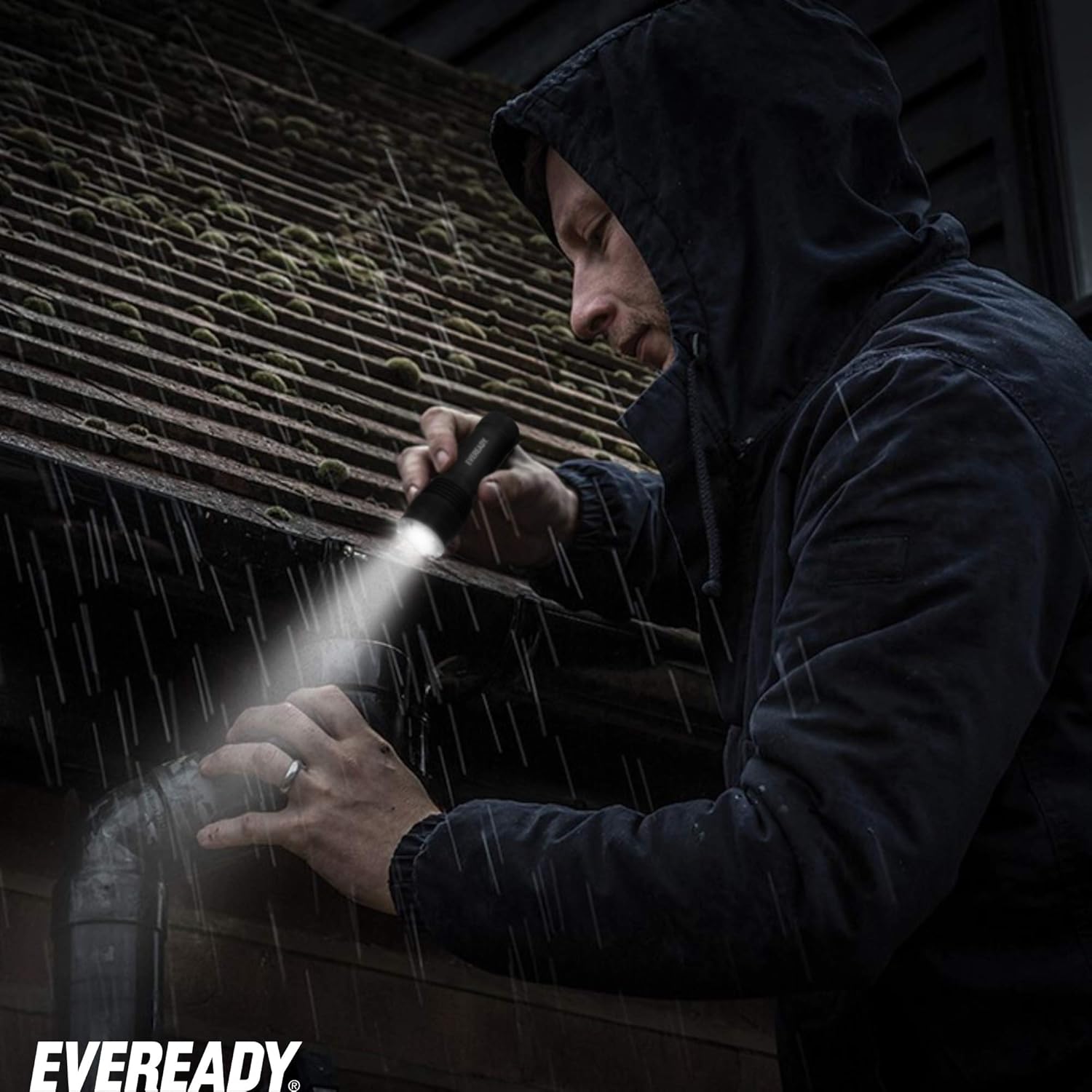 EVEREADY LED Tactical Flashlight, IPX4 Water Resistant EDC Flashlight, Super Bright High Lumens, Zoomable, 3 Light Modes, Heavy Duty Metal Body, Lanyard Included