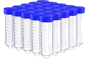 [250 Pcs] 50 ml Centrifuge Tube conical sterile DNase -Free RNases Free Non Pyrogenic, Polypropylene Graduated Tube with Scre