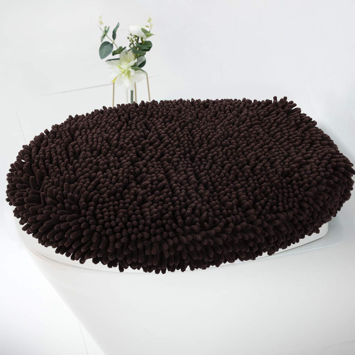 Best toilet seat cover brown oblong