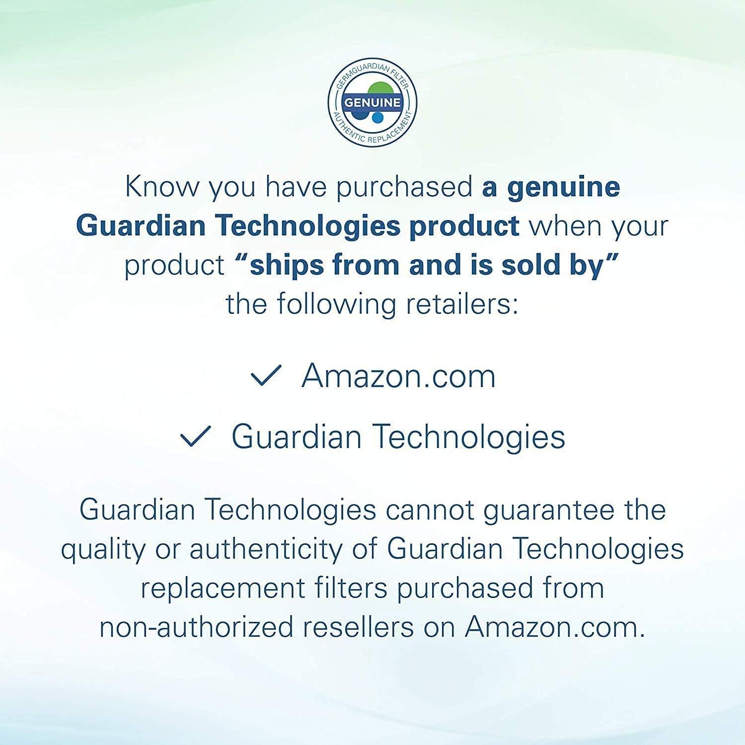 Germ Guardian FLT4850PT True HEPA Genuine Air Purifier Replacement Filter B, with Pet Pure Treatment for GermGuardian AC4900, AC4825, AC4850PT, CDAP4500, AC4300, and More, 1 Count (Pack of 1): Health & Personal Care