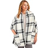 Ramede Fleece Wrap Shawl for Women with Large Front Pockets Wearable Blanket Winter Poncho Wrap Shawl Cape Women Warm Gifts