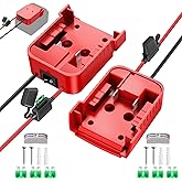 2 Packs 18V Adapters Compatible with Milwaukee M18 Battery for Power Wheel Adapter, Ride On Toy Car, DIY Power Projects, Battery Connector Conversion Kit with Switch & Fuse, 12AWG Wire, Wire Terminal