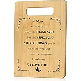 Ardusnpe Mothers Day Gifts for Mom Stocking Stuffers Christmas Birthday Valentines Day I Love You Thank You Halloween Easter Gifts for Mom Special Unique Cutting Board 7.8 * 11.8 Inch Present