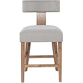 Thalia T-Back Counter Stool with Fully Upholstered Cushion