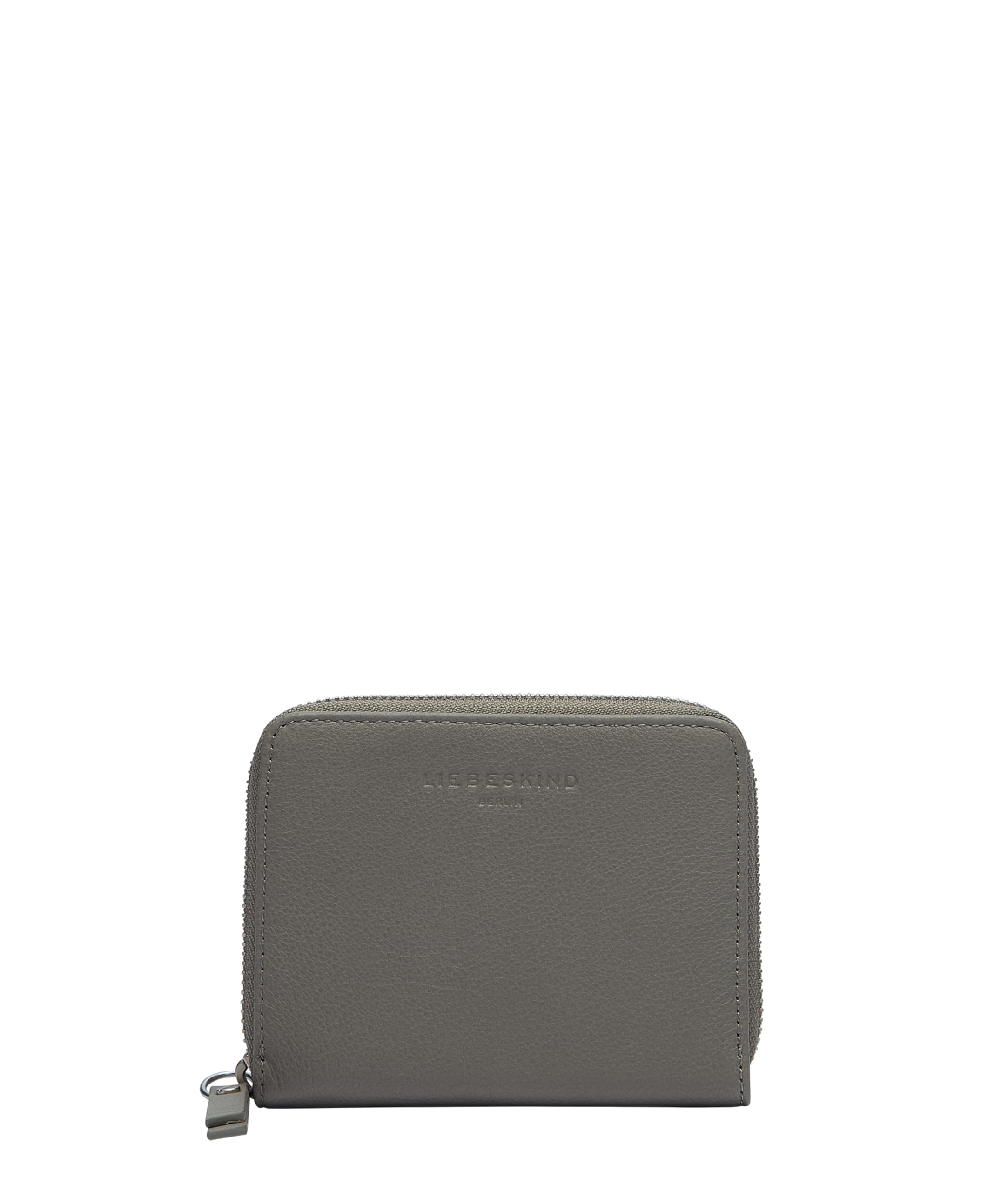 LIEBESKIND Berlin Leather Purse Harris Conny20 Zip Wallet Honey Grey Gray