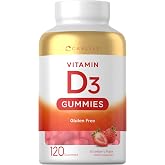 Carlyle Vitamin D3 Gummies | 3000 IU | 120 Count | Strawberry Flavored | Supplement | Non-GMO, Gluten Free