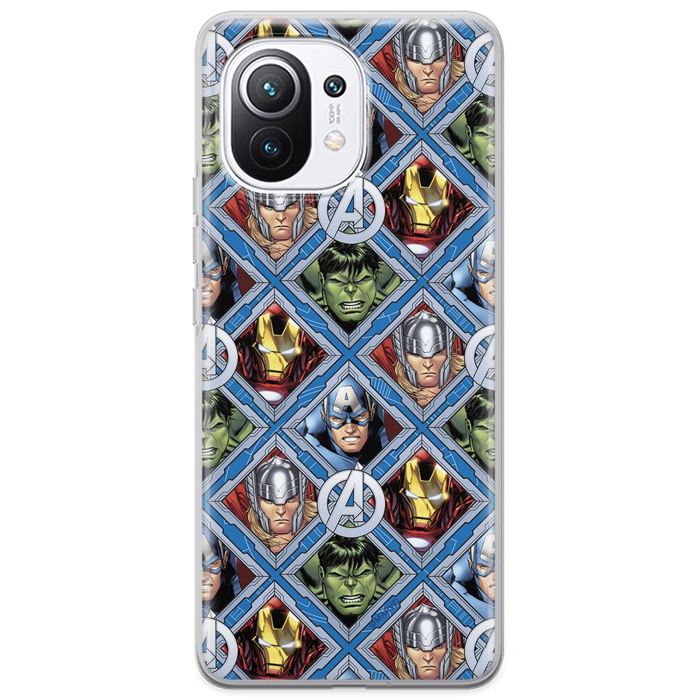 ERT GROUP mobile phone case for Xiaomi 11 original and officially Licensed Marvel pattern Avengers 004 optimally adapted to the shape of the mobile phone, case made of TPU — image 1