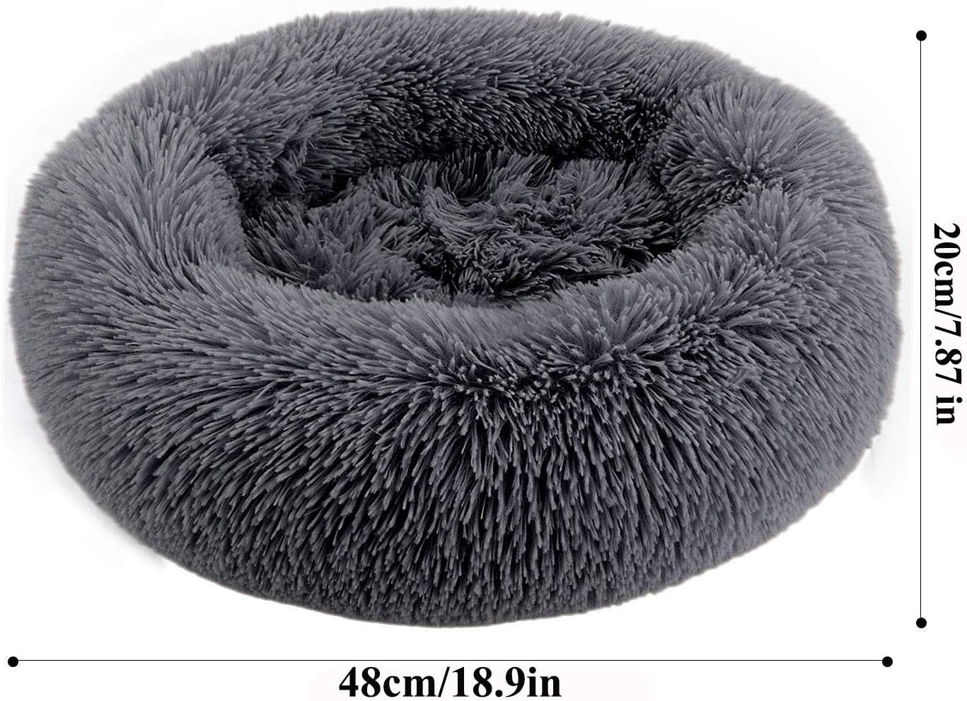 Legendog Cat Bed, Cat Bed for Indoor Cats Cat Bed Round Kitten Cushion Bed, Faux Fur Cat Beds for Small Cat and Small Dog, Plush Soft Cat Sleeping Bed : Pet Supplies