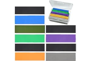 JONMON Sanding Sponge Sticks, 5 Types Wet Dry Sandpaper Pad, 800 to 2000 Grit Medium Fine Washable and Reusable Hand Sander S