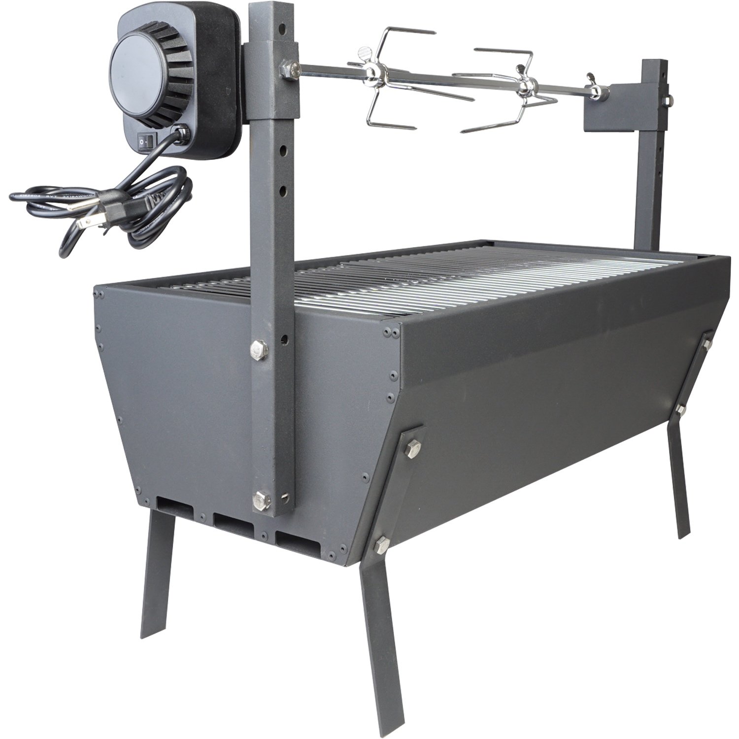 Titan Attachments Small Rotisserie Chicken Roaster Grill 28" Spit Rod