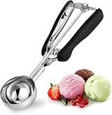 TJ POP Ice Cream Scoop 3 Tbsp 45ml Stainless Steel with Easy Release