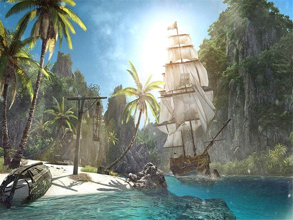 YUMUYAO Jigsaw Puzzles For Grown Ups 1000 Piece Jigsaw Puzzles For Adults And Children Ship Docked At T Jigsaw Floor Puzzle