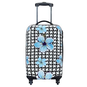 Tramp Badger 360a Rotating Wheels Blue Flowers Printed Pattern
