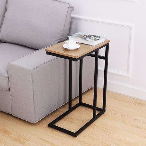 Homemaxs Sofa Beistelltisch Couch Beistelltisch C Tisch In Holzoptik