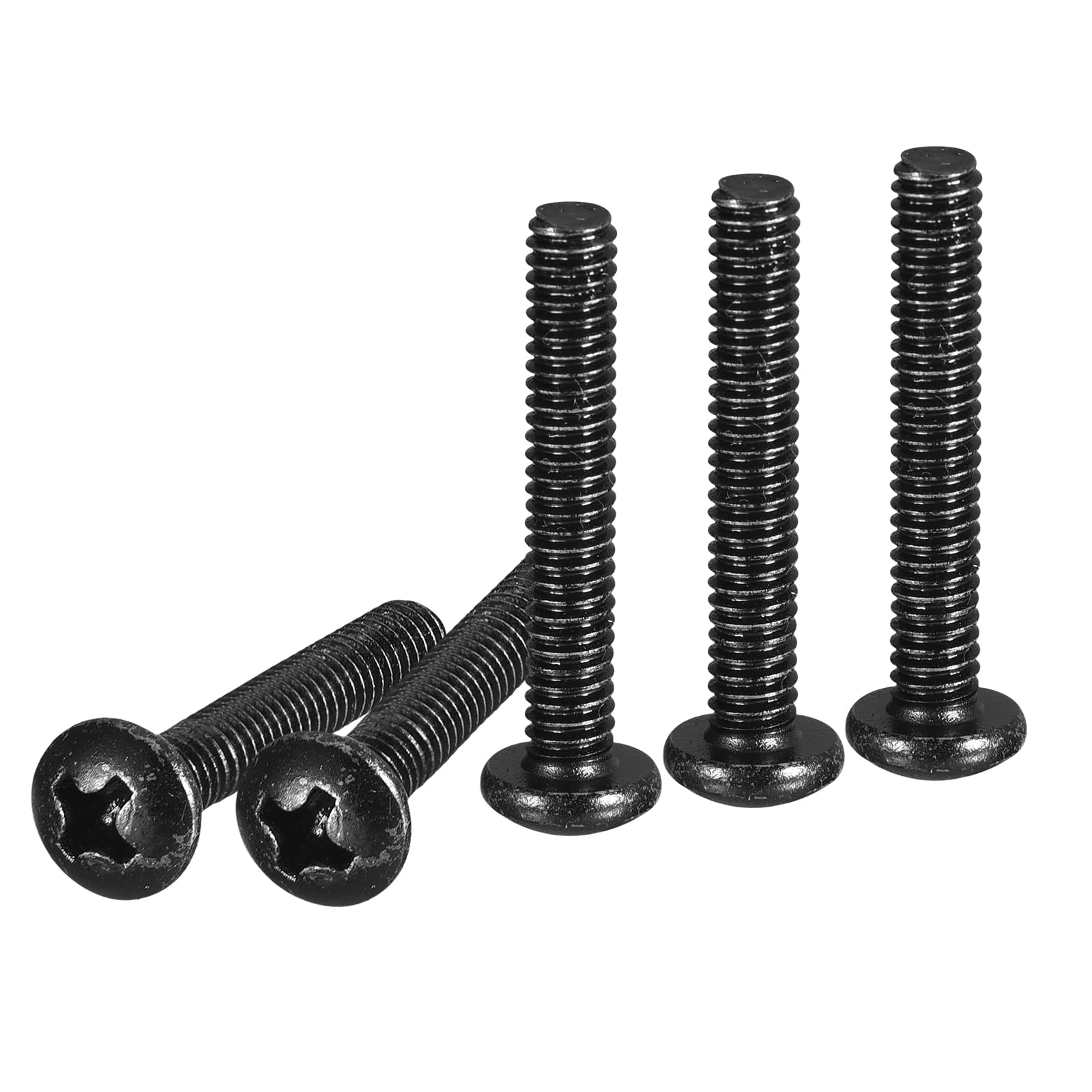 DTGN #8-32x1" Pan Head Machine Screws, 100Pcs #8 Phillips Drive, UNC Full Thread, Steel Black Oxide Finish, Screws Bolts Kit
