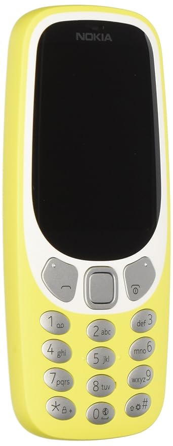 Nokia A00028834 3310' 3G Telefono Cellulare 64MB, Kamera 2MP Flash LED gelb