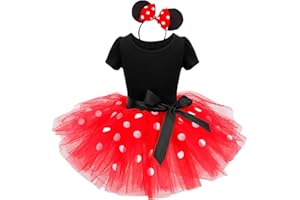 Nileafes Girls Princess Mini Mouse Costume Toddler Birthday Party Fancy Dress Up
