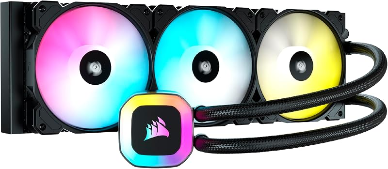 Corsair H150 RGB 360mm Liquid CPU Cooler SP120 RGB ELITE Fans AM4 LGA 1200