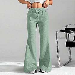 Flared Sweatpants Woman,Wide Leg Yoga