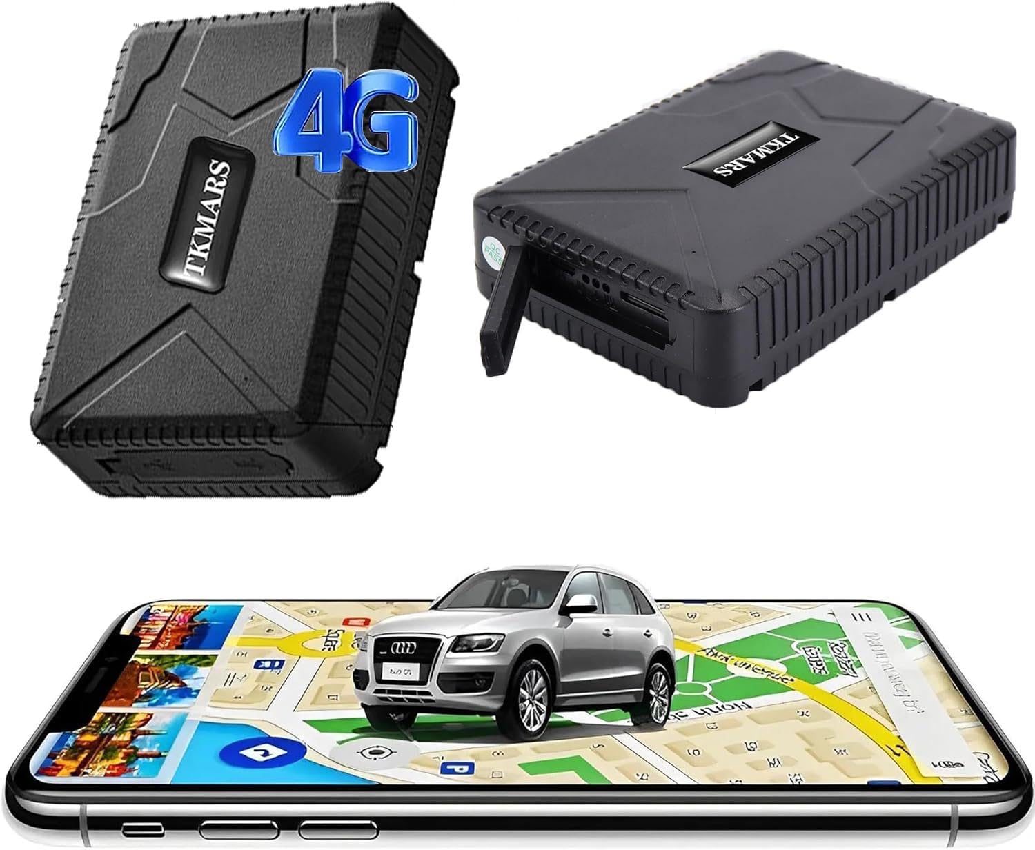TKMARS GPS Tracker Car GPS Tracker 120 Days Standby Waterproof tracker devices Location Geofence Alarm Free App TK915 2G