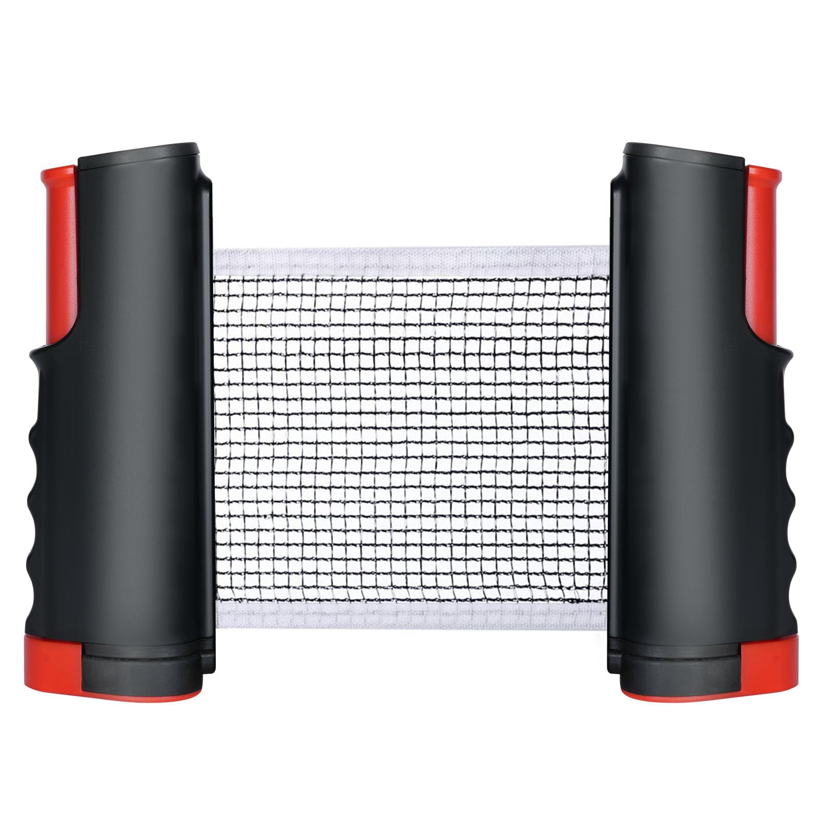 Flintronic Retractable Ping Pong Net, Portable Table Tennis Net Rack, 170 * 19 cm Replacement Table Tennis Net, Perfect for Ping Pong Table, Office Desk, Home Kitchen or Dining Table (Red)