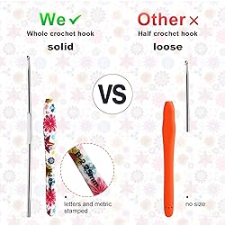 4mm Crochet Hook, Ergonomic Handle for Arthritic