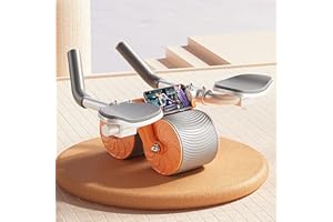 TITOSHA New ab Wheel Roller with Elbow Support, abs Roller Automatic Rebound Abdominal Wheel Roller