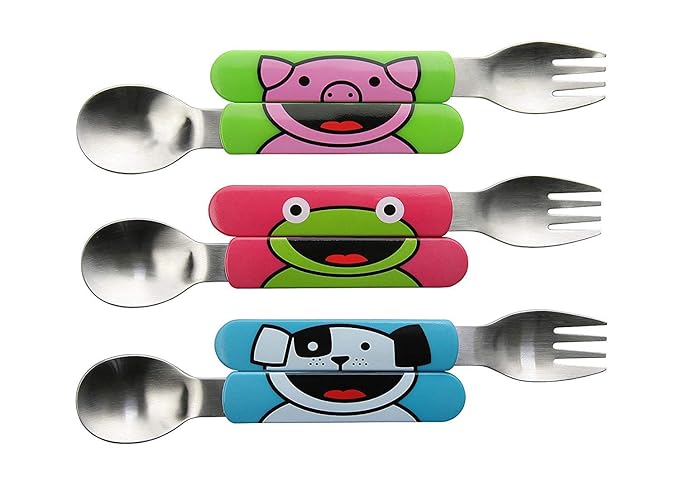 TUM TUM All Day Cutlery Set (Multicolour, 6 Pieces)