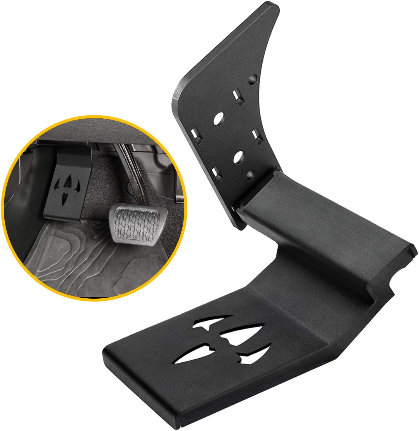Seven Sparta Dead Pedal Left Side Foot Rest Pedal for 2018 2019 Jeep