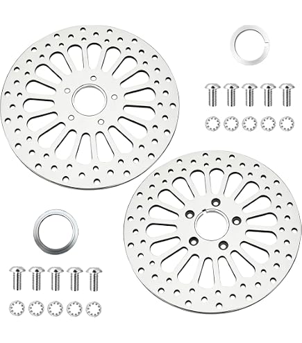 Amazon.com: 11.5 DNA POLISHED SUPER SPOKE FRONT BRAKE ROTOR PARTS