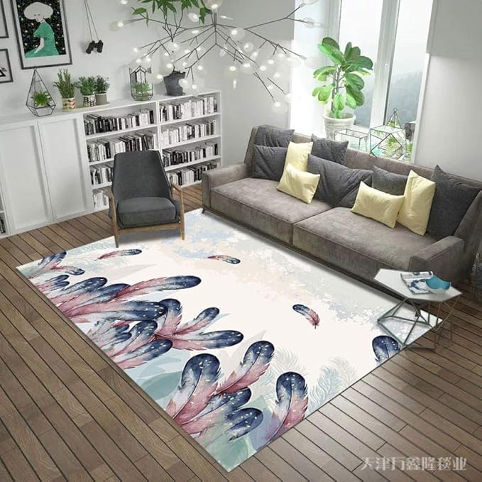 QPXZ Pelo Largo Alfombra Hogar Sala De Estar Alfombra Dormitorio Junto