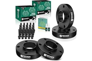 YHTAUTO 5x120 Wheel Spacers 30 mm Compatible with 1974-2016 BMW 1/3/5/6/7/8/M3/M5/M6/Z3/Z4/Z8 Series Tire Spacers w/ M12x1.5 & 10.9 Grade Studs, 72.56 mm Hub Bore 5 Lug 4PCS Black Wheel Spacer