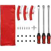 PINTOOL 11.5" Tire Spoon Kit, 24pcs Tire Changing Tool for Motorcycle Dirt Bike Lawn Tractor Bicycle, Motorcycle
