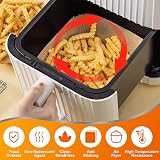 Colozee Air Fryer Liners for Chefman 3.75L Non-Stick Parchment Paper 6.3in view 6
