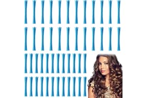 48 Pieces Hair Perm Rods, Plastic Cold Wave Rods Small Perm, Non-Slip Hair Rollers Hairdressing Styling Tool