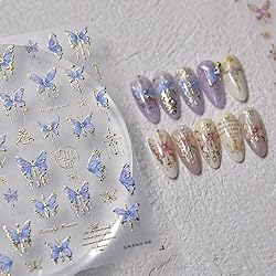 Butterfly Nail Art Stickers Decals 5D Butterfly