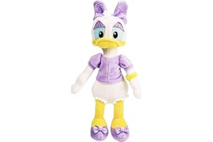 Disney Junior Mickey Mouse Small Plushie Stuffed Animal Daisy Duck, Kids Toys for Ages 2 Up by Just Play