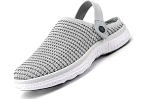 HSYOOES Garden Clogs Mens Womens Garden Shoes Arch Support Summer House Slippers Sandals Breathable Slip On Home Shoes Indoor Outdoor Mules