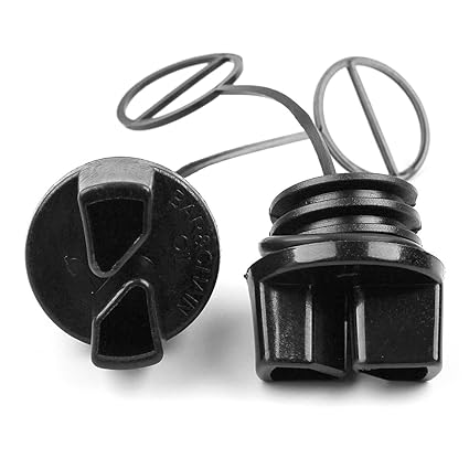 Haishine 2Pcs Ölfilterdeckel für Partner 350 351 370 371 390 420 McCulloch MAC CAT 335 338 435 440 Kettensäge Ersatzteile Neu