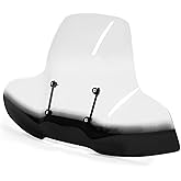 HECASA ATV Windshield Compatible with Polaris Arctic Cat Honda Yamaha Can-Am Kawasaki Harley Motorcycle Windscreen W/Hand-Gua