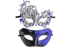 IETANG Couple Mask Half Venetian Masquerade Ball Mask Party Costume Accessory