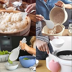 2 Pcs Rice Paddle Non-stick Standing Rice Serving