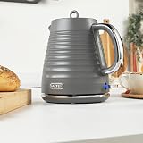 Salter Rapid Boil Kettle 1.7L 3kW Ripple Grey Cordless 360° Base view 5
