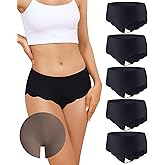 LEVAO Camel Proof Underwear for Women Seamless Underwear with Camel Concealer Toe No Show Yoga Bikini Workout Panties S-XXL